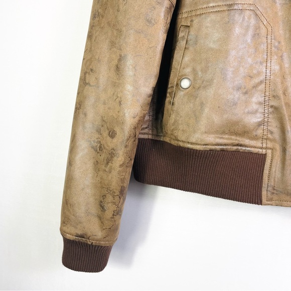 Anthropologie Hei Hei Vegan Rockaway Bomber Jacket - Picture 4 of 4